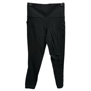 Athleta Salutation Stash 7/8 Tight Leggings With Pockets Black Size Small